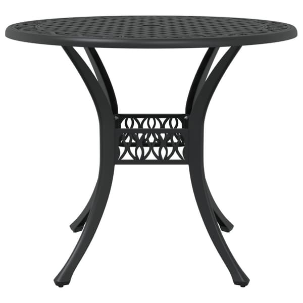 Trädgårdsmöbelset 5 pcs Svart Aluminium