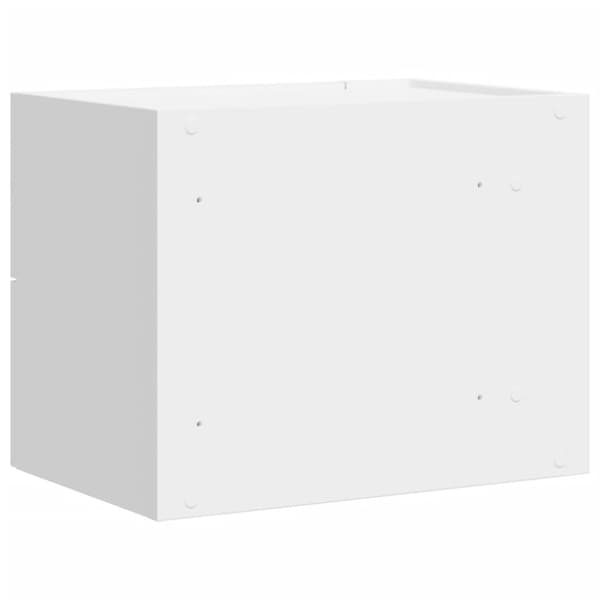 Väggmonterat sängbord vit 45x30x35 cm
