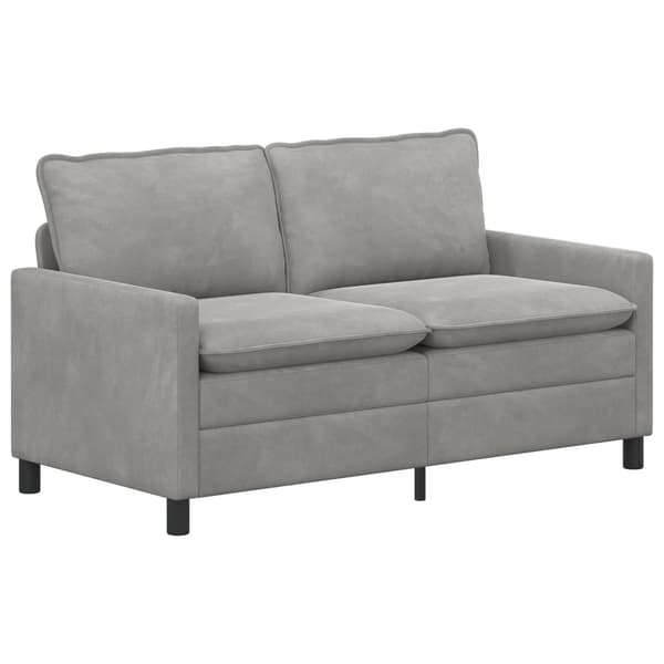 Soffa Ljusgrå 156 x 81 x 87,5 cm Sammet