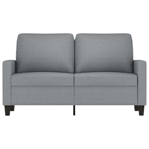 2-sitssoffa ljusgrå 120 cm tyg