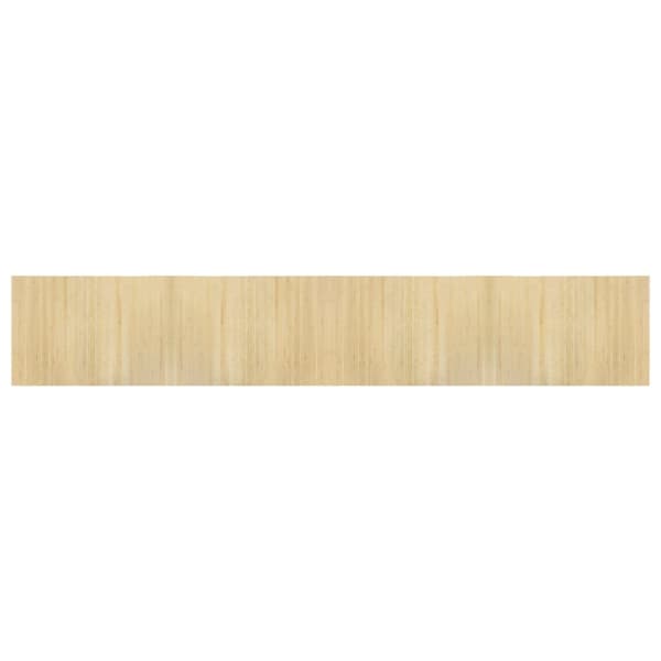 Matta rektangulär ljus naturlig 70x400 cm bambu