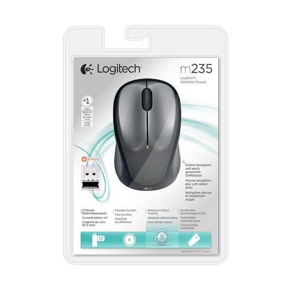 Logitech M235 datormöss Ambidextrous RF Trådlös Optisk 1000 DPI