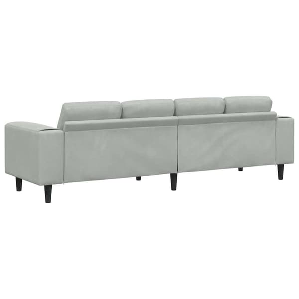 Vardagsrumsoffa Ljusgrå 250 x 77 x 76 cm