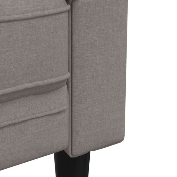Chesterfieldsoffa 2-sits taupe tyg