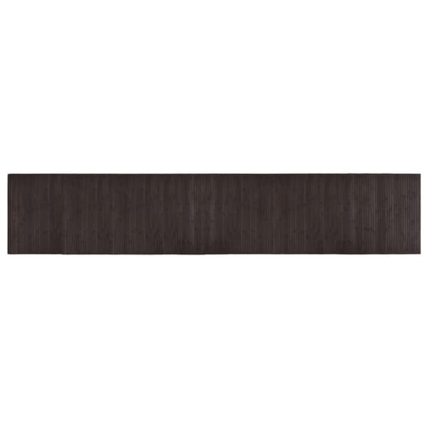 Matta rektangulär mörkbrun 60x300 cm bambu
