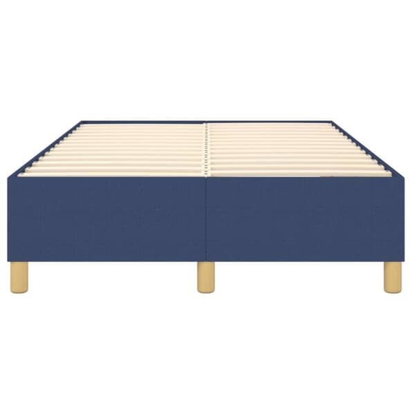 Boxspring-sängram blå 120x200cm tyg