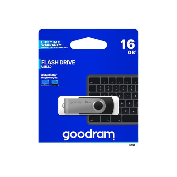 GOODRAM UTS2 - USB flash-enhet - 16 GB