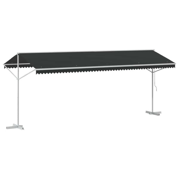 Fristående markis Antracit 6 x 3 m Polyester