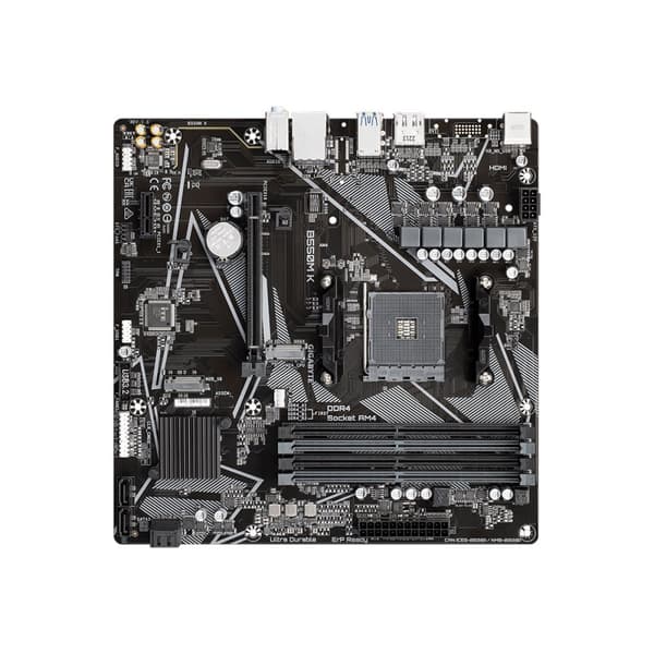 Gigabyte B550M K - 1.0 - moderkort - micro ATX - Socket AM4 - AMD B550