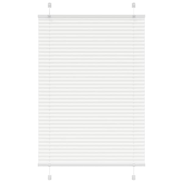 Plisserad persienn vit 90x100 cm tyg bredd 89,4 cm polyester