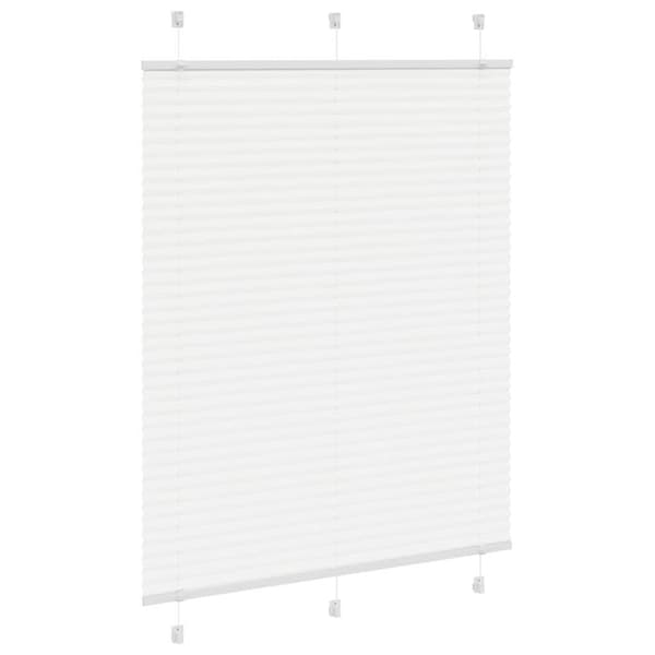 Plisserad persienn vit 110x150 cm tyg bredd 109,4cm polyester