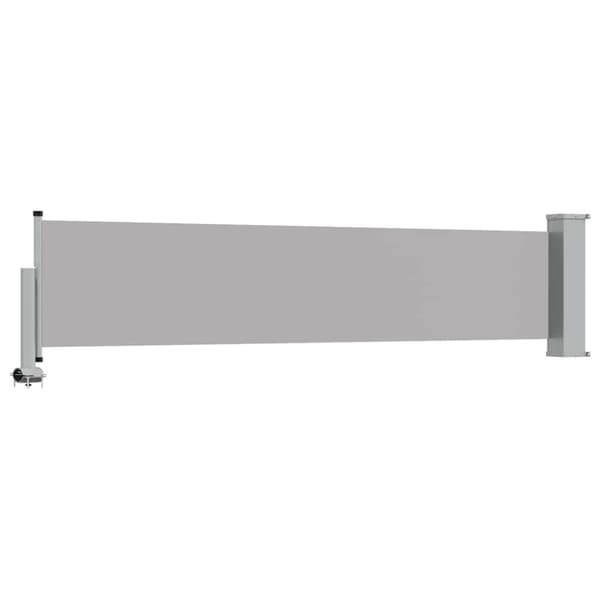 Infällbar sidomarkis 60x300 cm grå