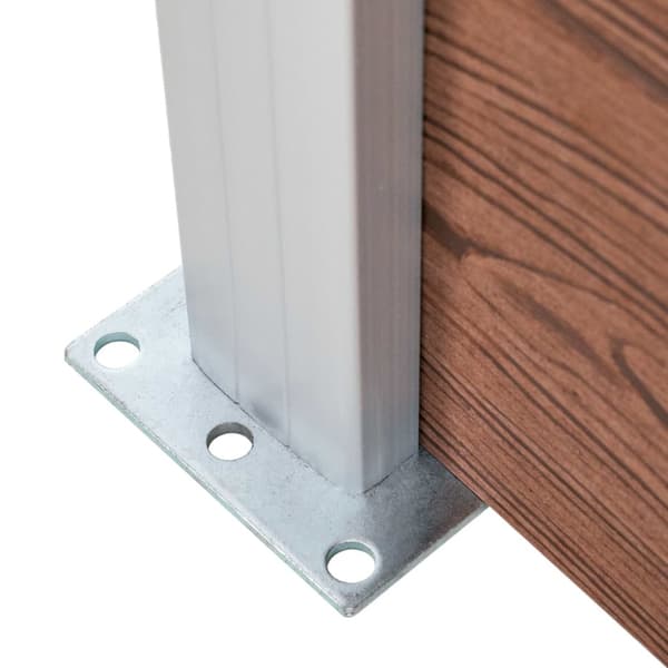 Staketpanel WPC 1564x186 cm brun
