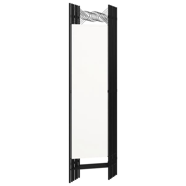 Rumsavdelare 6 paneler vit 240x180 cm