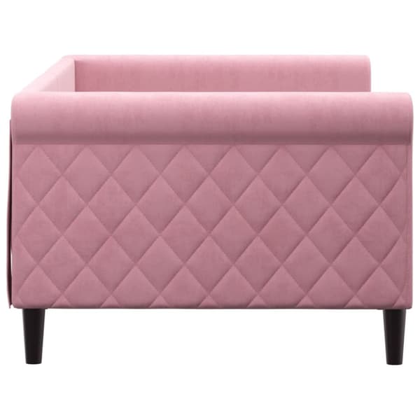 Dagbädd rosa 90x200 cm sammet