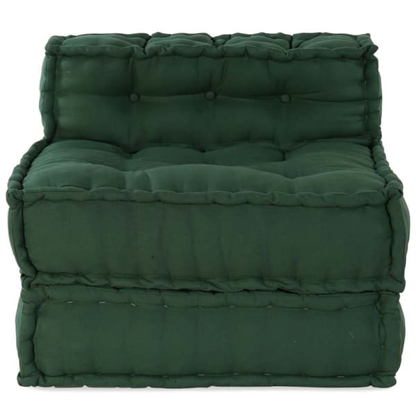 Modulär soffa grön 70x70x54 tyg