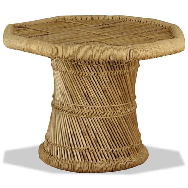 Soffbord bambu oktogon 60x60x45 cm
