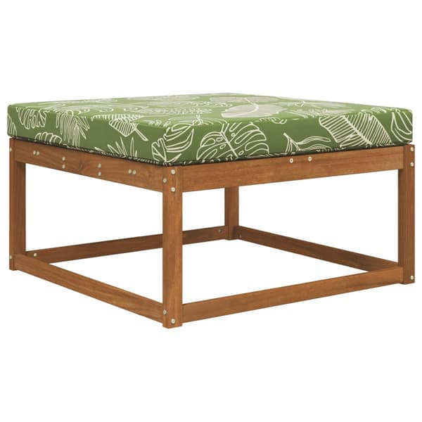 Utomhus Soffa Kudde Bladdesign 80 x 80 x 8 cm Polyester