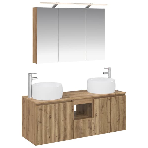 Badrumsskåpsset 4 pcs Artisan-ek Konstruerat trä