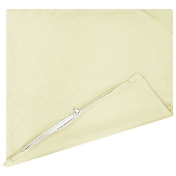 Kuddöverdrag 2 st HEERLEN Gräddvit 65 x 65 cm Polyester