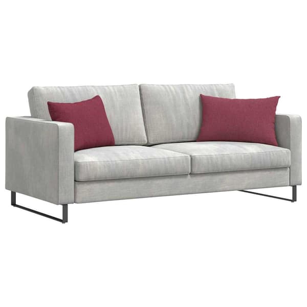 Sofakuddar 2 pcs Vinröd 60 x 40 cm tyg