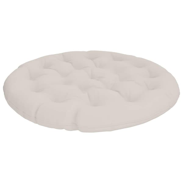Papasan-kudde VIANEN 100% Polyester Vit Ø 120 x 12 cm