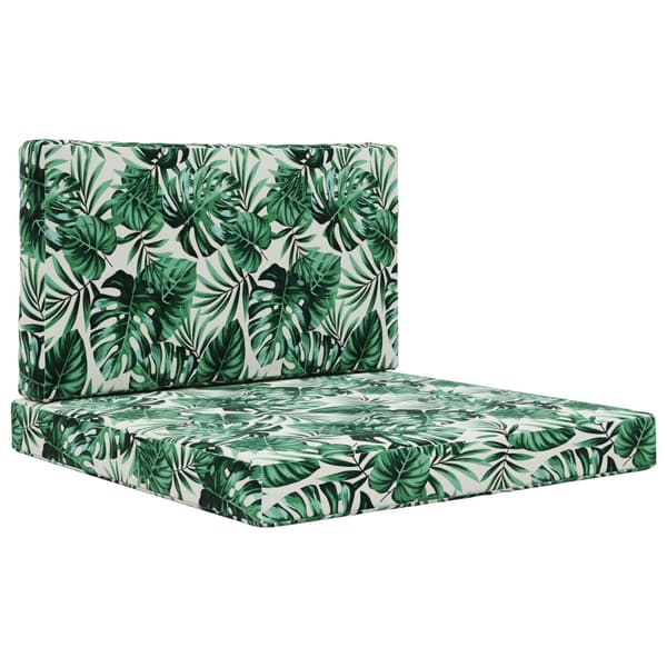Utomhus Soffa Kudde 2 pcs Bladmönster Polyester