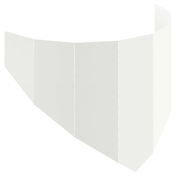 Kant för gräsmatta 100 x 45 cm Stål Vit