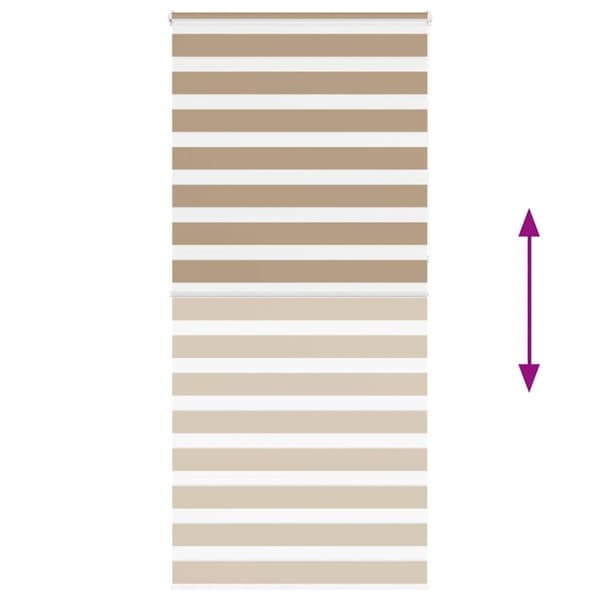 Rullgardin zebra 105x230 cm tyg bredd 100,9 cm polyester