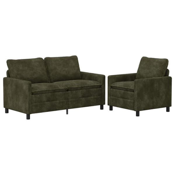 Soffset 2 pcs Grön Polyester
