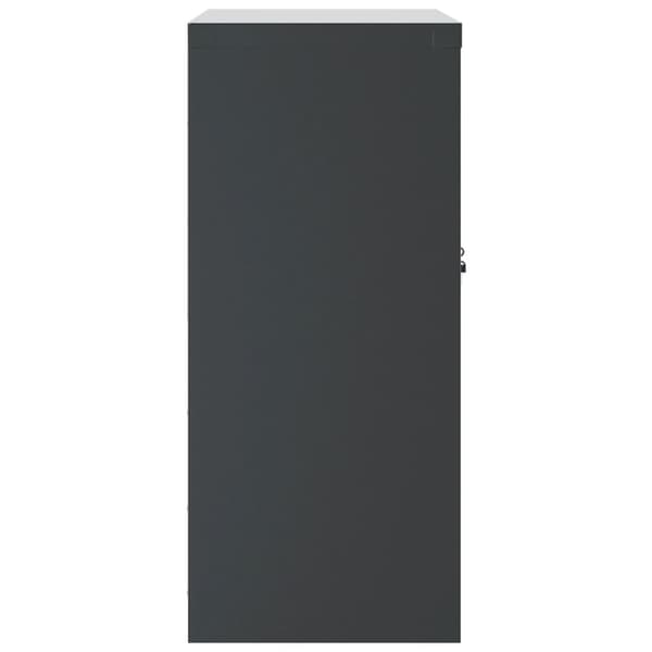 Dokumentskåp antracit 79x40x90 cm stål
