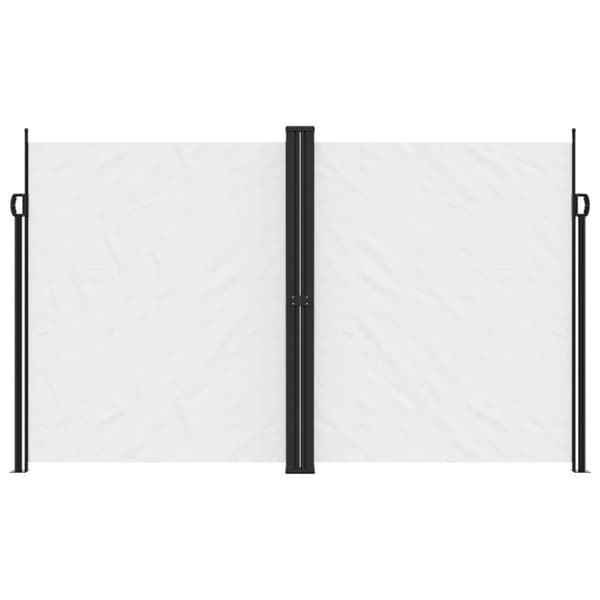 Infällbar sidomarkis vit 200x1200 cm
