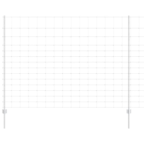 Stängsel med stolpe Silver 1,6 x 25 m Stål
