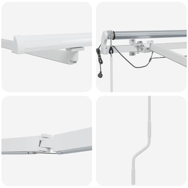 Markisram Vit 3 x 2,5 m Aluminium