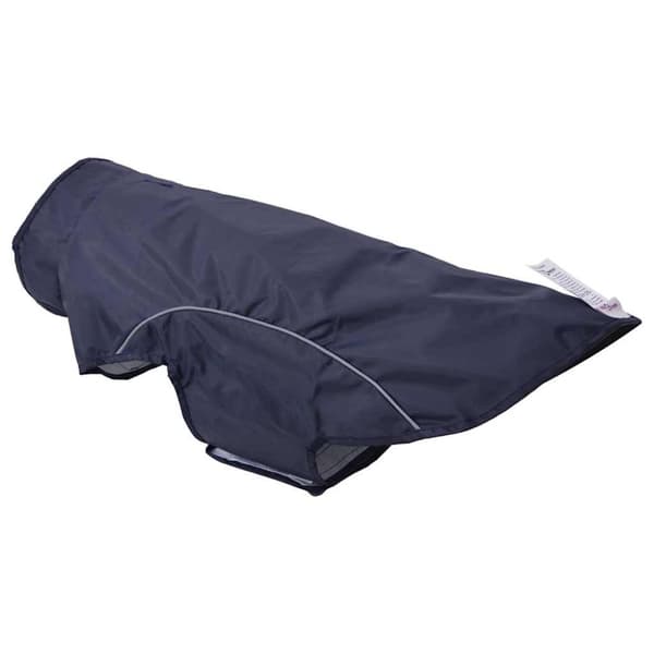 Regnrock för hundar med reflexer polyester marinblå XL