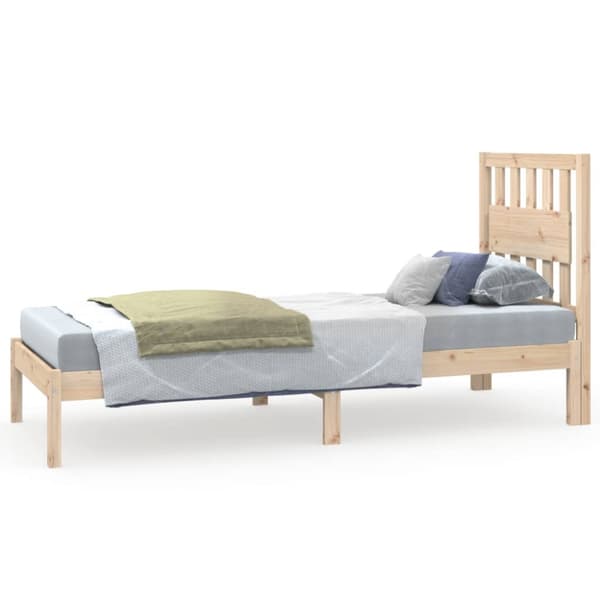 Sängram massivt trä 75x190 cm