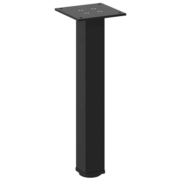 Soffbordsben 4 st svarta 42-44 cm stål
