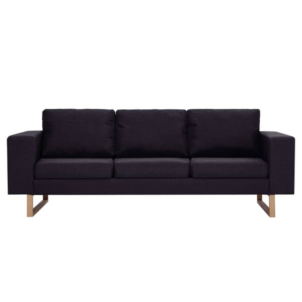 3-sitssoffa tyg svart