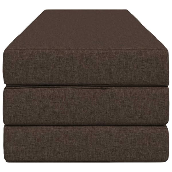 Fällbar Soffbed 180 x 67 x 45 cm Taupe