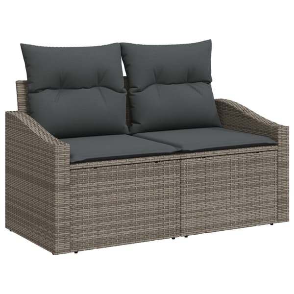 Soffset med kudde 4 pcs Grå konstrotting
