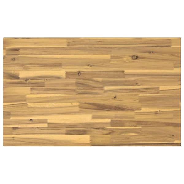 90 x 55 x 75 cm Massivt Akaciaträ Vit Rektangulär