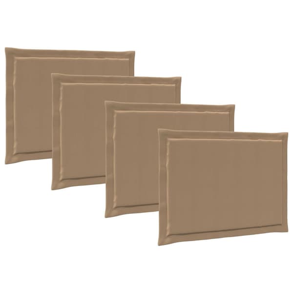 Sittkuddar 4 pcs Taupe 47 x 36 x 2 cm Polyester