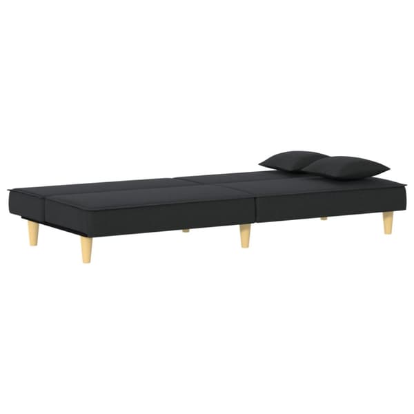 Bäddsoffa svart tyg