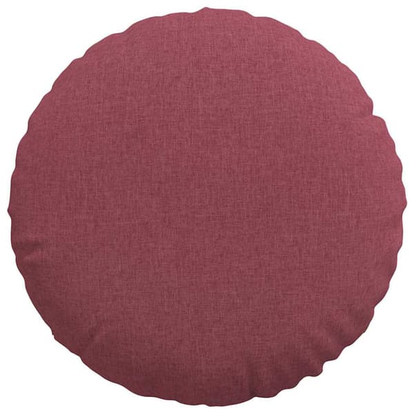 Sittkuddar 2 pcs Vinröd Ø60 x 21 cm tyg