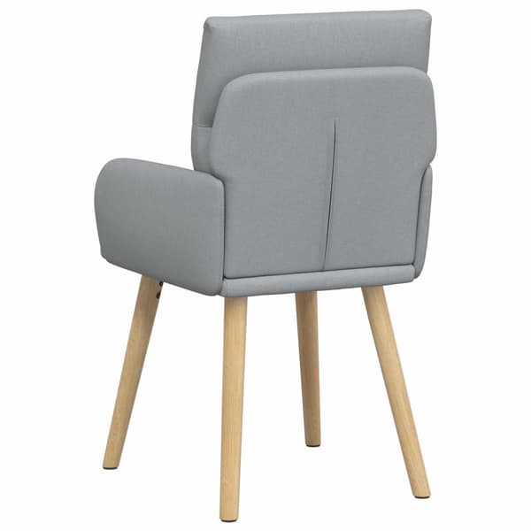 Matstolar 2 pcs Tyg Ljusgrå 60 x 56 x 96 cm