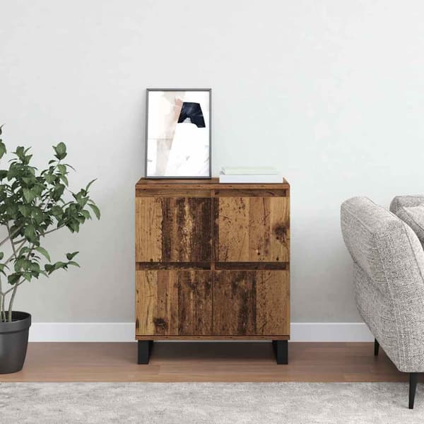 Sideboard Gammalt trä 60 x 35 x 70 cm