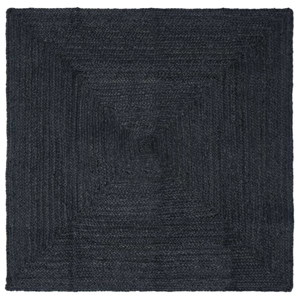 Områdesmattor Rektangulär Mörkgrå 120 x 120 cm Jute