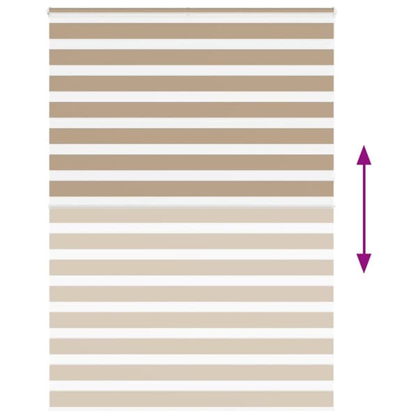 Rullgardin zebra 165x230 cm tyg bredd 160,9 cm polyester