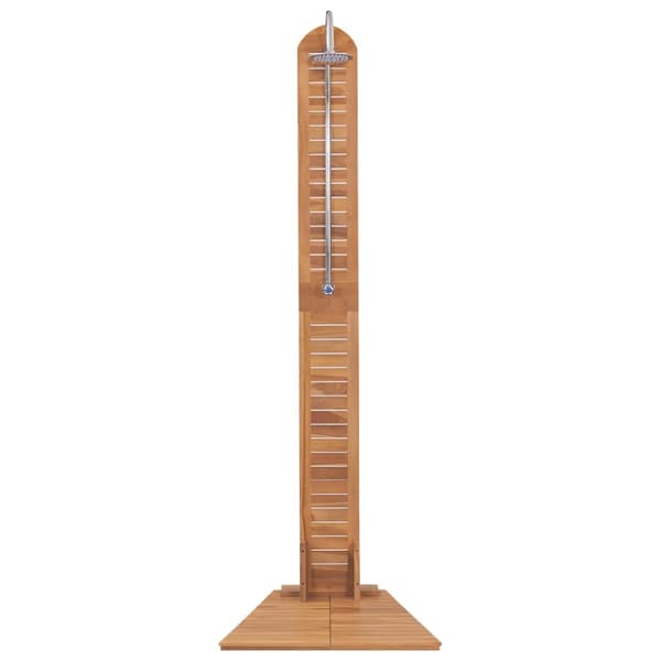 Utomhusdusch massiv teak 70x75x204 cm