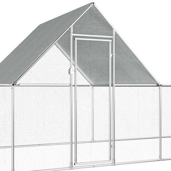 Hönsbur 14x2x2 m galvaniserat stål